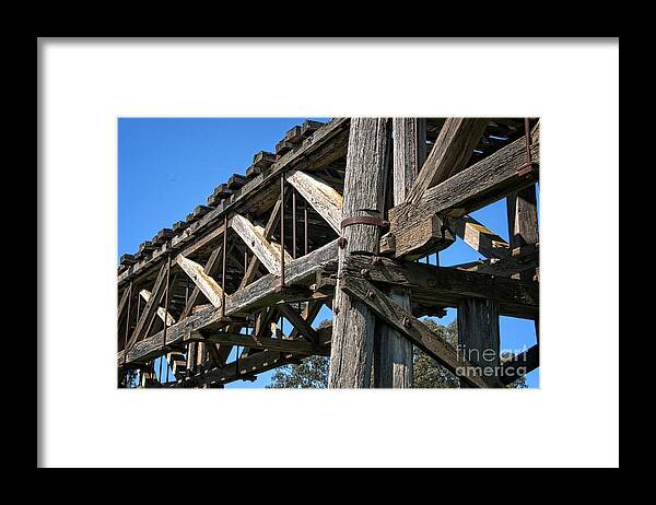 Heritage Framed Print featuring the photograph Compression and eritage Rail Bridge by Peter Kneen