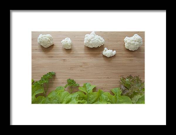 Cutting Board Framed Print featuring the photograph Conceptual Clouds by Lucy Lambriex