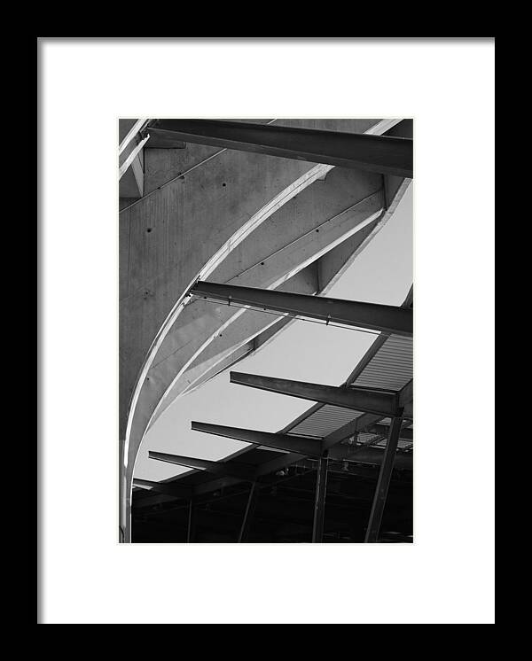 Construction Framed Print featuring the photograph Concrete Curves by Glory Ann Penington