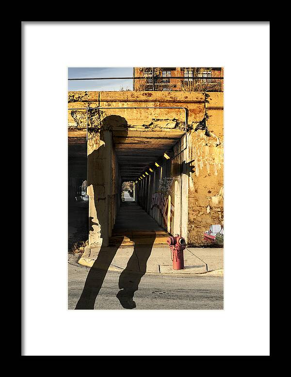 Urban Framed Print featuring the photograph Confidence Leap by Nancy Strahinic