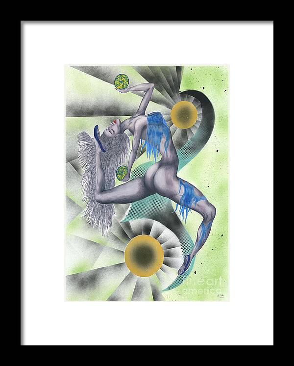 Figurative Framed Print featuring the painting Configuration by Kenneth Clarke