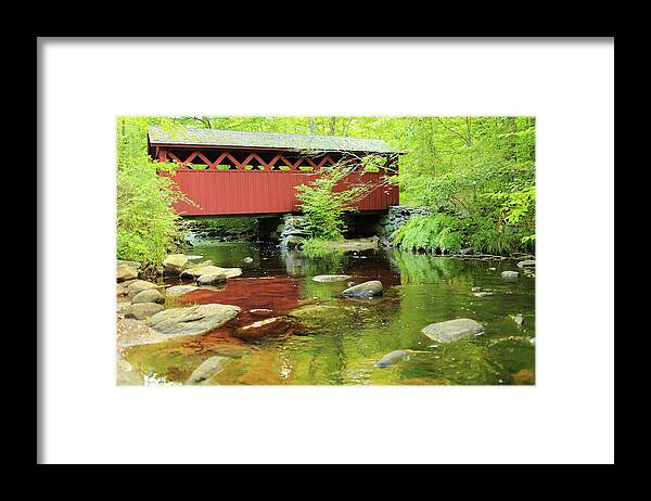 Water's Edge Framed Print featuring the photograph Connecticut Chatfield Hollow State Park by Shunyufan