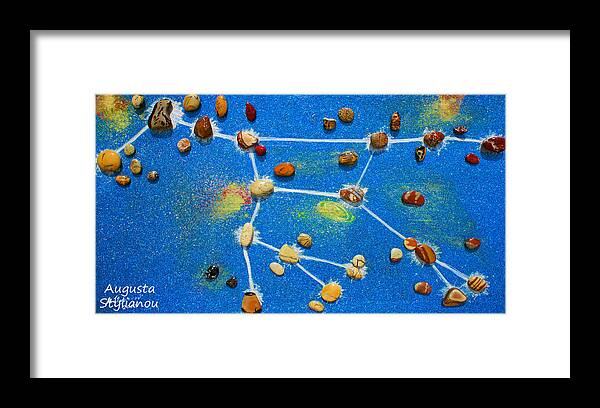 Augusta Stylianou Framed Print featuring the painting Constellation of Ursa Major by Augusta Stylianou