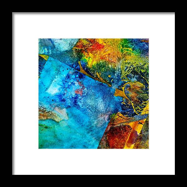 Organic Framed Print featuring the painting Contempo Six by David Raderstorf