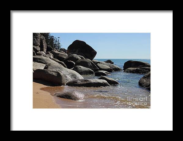 Rock Framed Print featuring the photograph Contrast by Jola Martysz