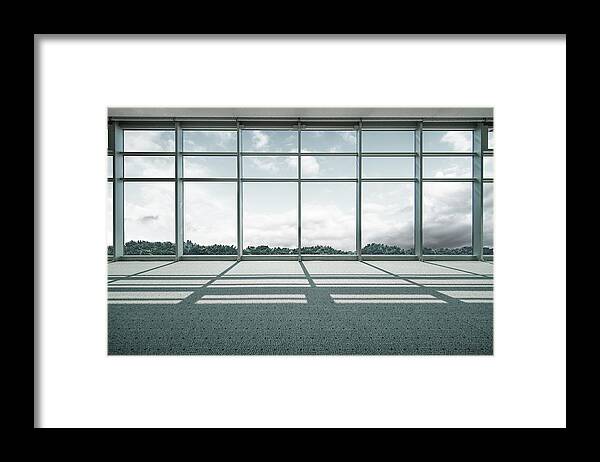 Empty Framed Print featuring the photograph Convention Center, Shanghai, China by Copyright Xinzheng. All Rights Reserved.