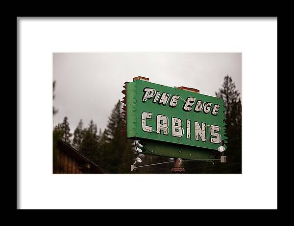 Yellowstone Park Cabins Framed Print featuring the photograph Cook City Cabins by Lori Knisely