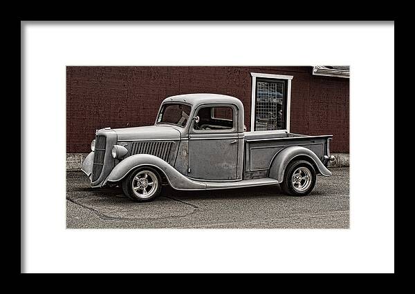 Ford Pick Up Framed Print featuring the photograph Cool little Ford Pick Up by Ron Roberts
