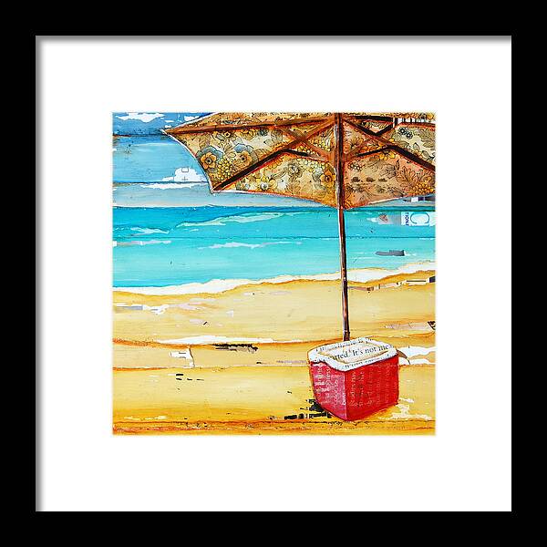 Cooler Framed Print featuring the painting Cool Off by Danny Phillips