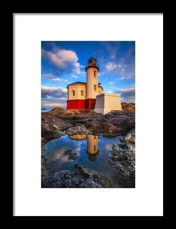 Lighthouse Framed Print featuring the photograph Coquille Lighthouse by Darren White