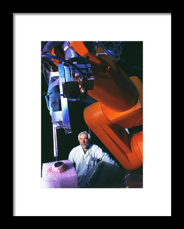 Animal Framed Print featuring the photograph Cornea-harvesting Robot by Pascal Goetgheluck/science Photo Library