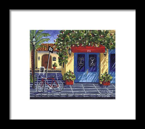 Corner Store Framed Print featuring the painting Corner Store by Val Miller