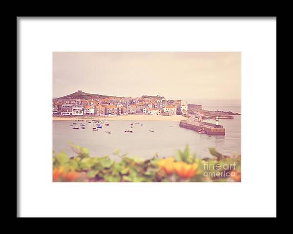 Harbour Framed Print featuring the photograph Cornish Harbour by Lyn Randle