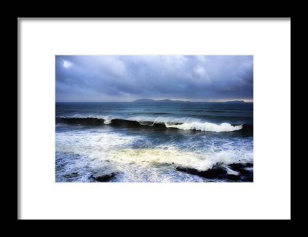 Gale Framed Print featuring the photograph Coronado Islands in storm by Hugh Smith