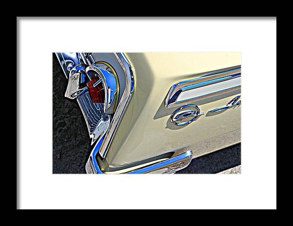 1962 Framed Print featuring the photograph Coronna Cream 1962 Impala by Steve Natale