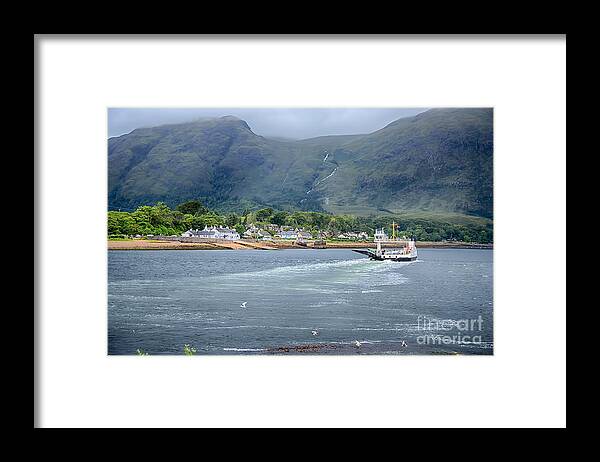 Corran Ferry Canvas Framed Print featuring the photograph Corran Ferry by Chris Thaxter