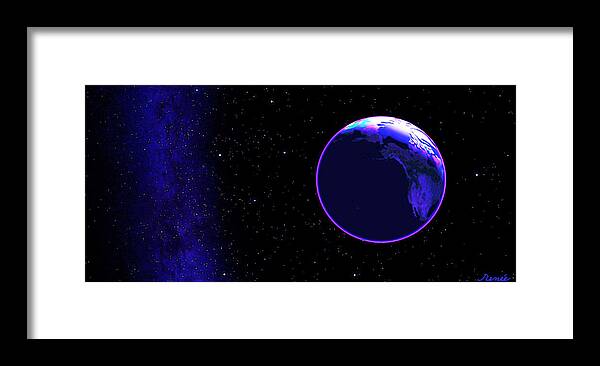Earth Framed Print featuring the photograph Cosmic Embrace #1 by Renee Anderson