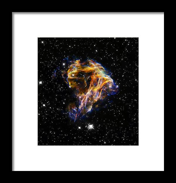 Nebula Framed Print featuring the photograph Cosmic Heart by Jennifer Rondinelli Reilly - Fine Art Photography