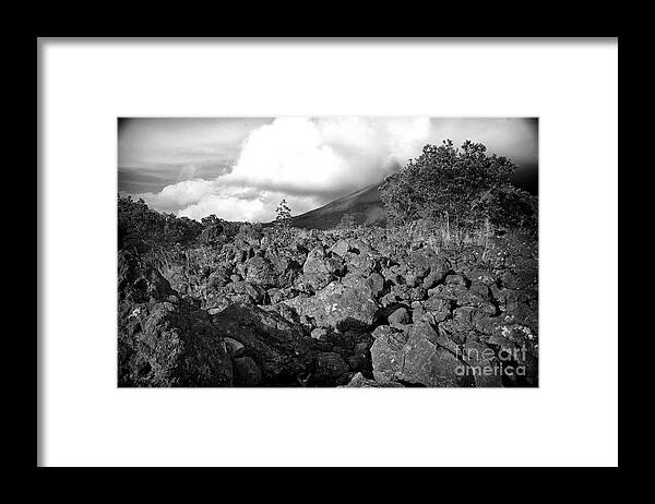 Volcano Framed Print featuring the photograph Costa Rican Volcanic Rock by Madeline Ellis