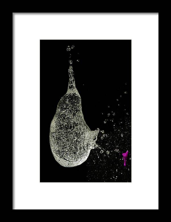 Water Balloons Framed Print featuring the photograph Cough by Karen Celella