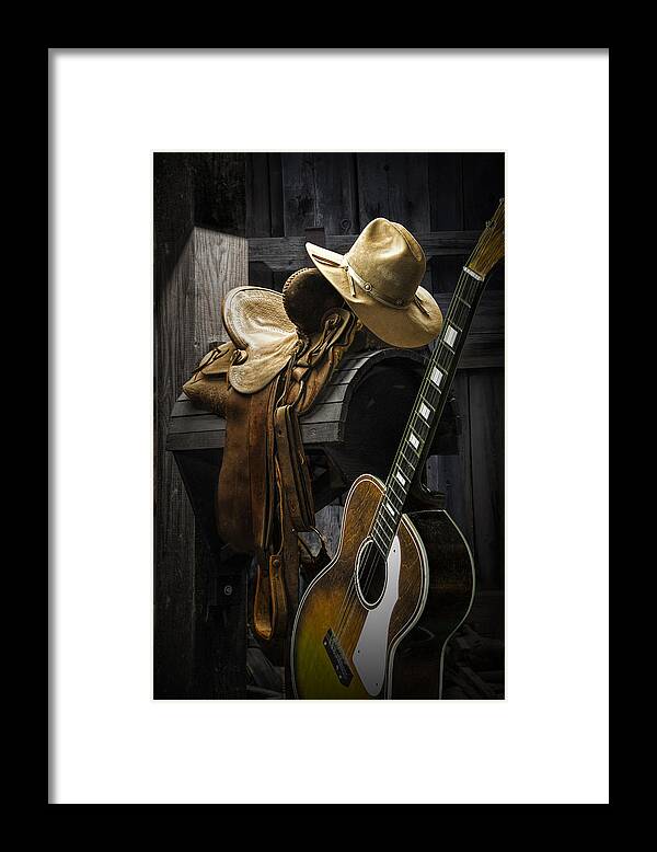 Landscape Framed Print featuring the photograph Country and Western Music by Randall Nyhof
