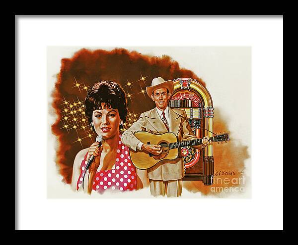 Music Framed Print featuring the painting Country Magic by Dick Bobnick