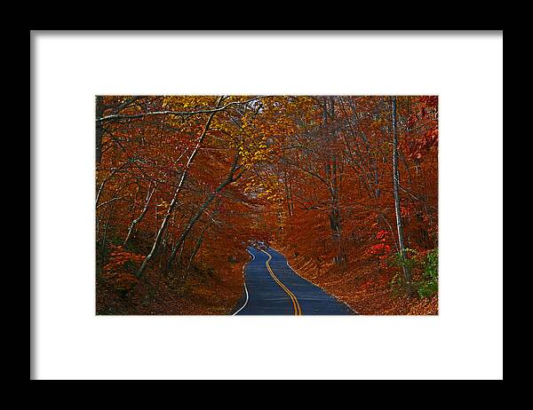 Country Road Framed Print featuring the photograph Country Road by Andy Lawless