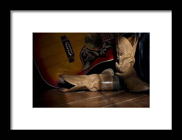Guitar Framed Print featuring the photograph Country Traveler by Mark McKinney