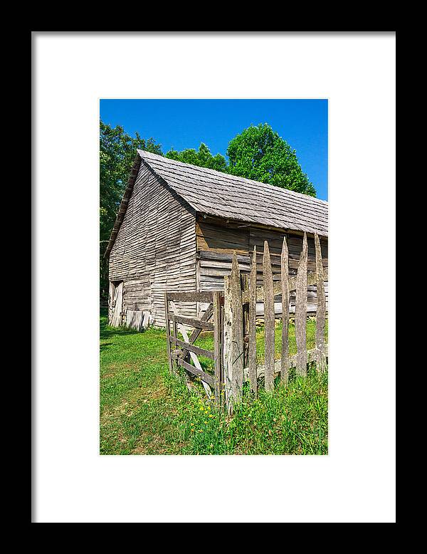 Cumberland Gap National Historical Park Framed Print featuring the photograph Country Weathered Barn by Mary Almond