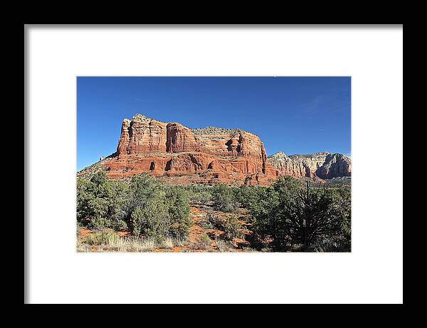 Courthouse Butte Framed Print featuring the photograph Courthouse Butte by Penny Meyers
