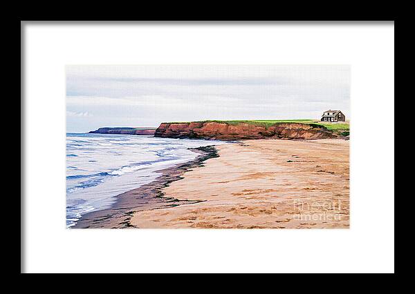 Prince Framed Print featuring the photograph Cousins Shore Prince Edward Island by Edward Fielding