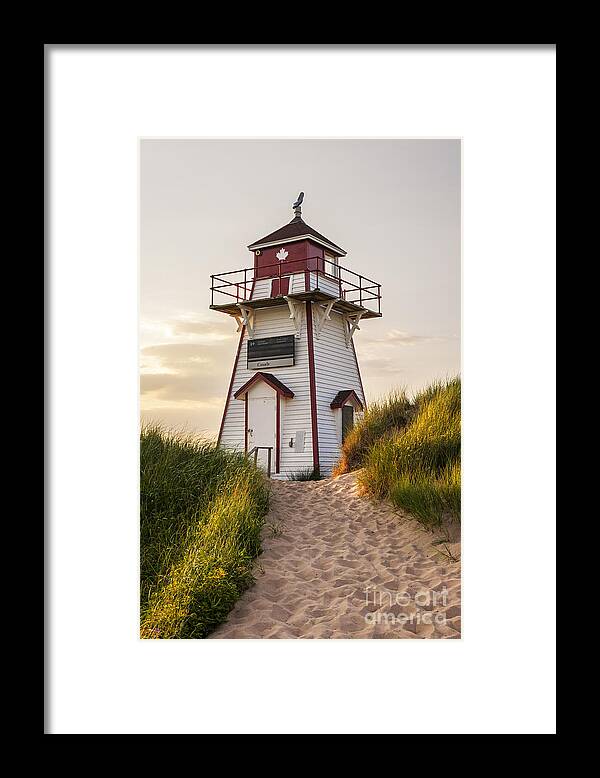 Lighthouse Framed Print featuring the photograph Covehead Harbour Lighthouse 2 by Elena Elisseeva