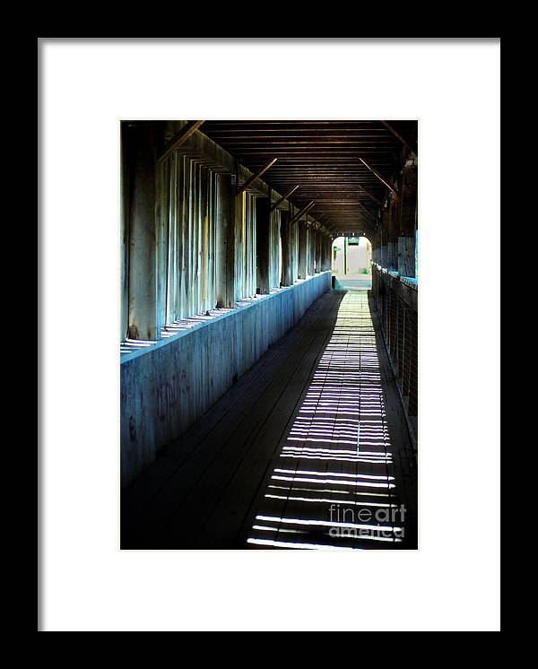 Landscape Framed Print featuring the photograph Covered Bridge by Eva Kato