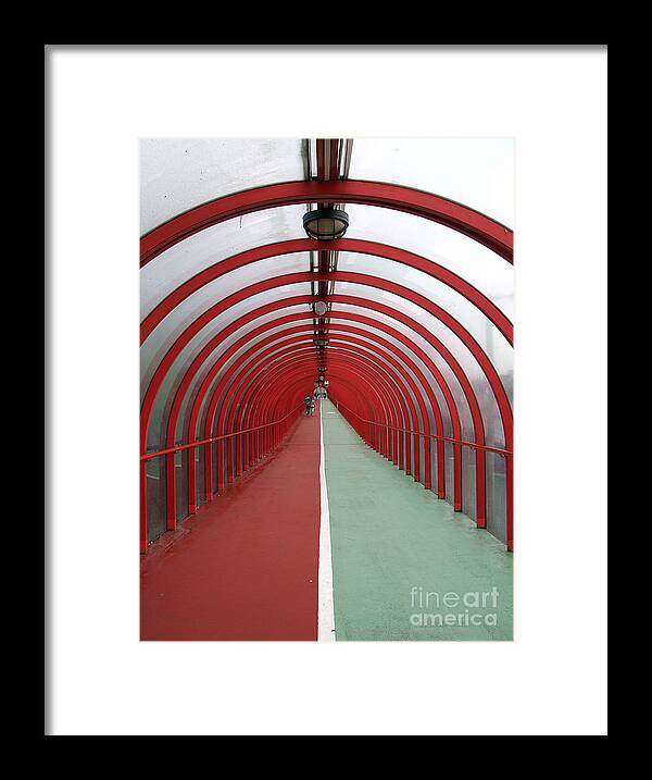 Walk Framed Print featuring the photograph Covered Walkway 01 by Antony McAulay