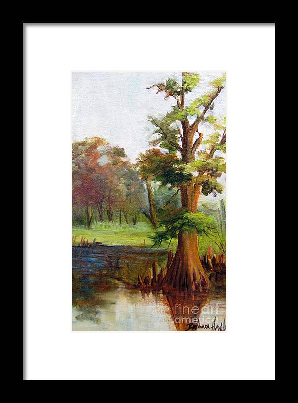  Framed Print featuring the painting Cow Bayou by Barbara Haviland