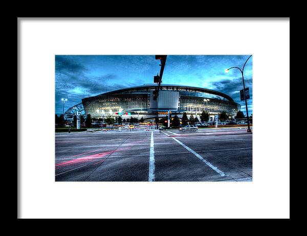 Dallas Cowboys Framed Print featuring the photograph Cowboys Stadium pregame by Jonathan Davison