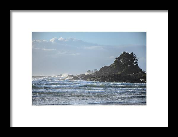 Cox Bay Framed Print featuring the photograph Cox Bay Afternoon Waves by Roxy Hurtubise