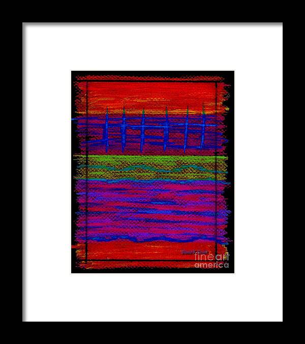 Colored Pencil Framed Print featuring the painting Cp025 by David K Small