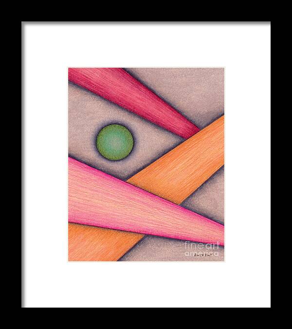 Colored Pencil Framed Print featuring the painting Cp033 by David K Small