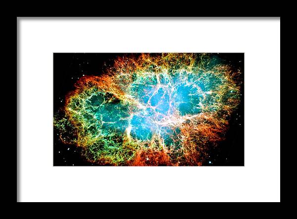 Nebula Framed Print featuring the photograph Crab Nebula by Benjamin Yeager
