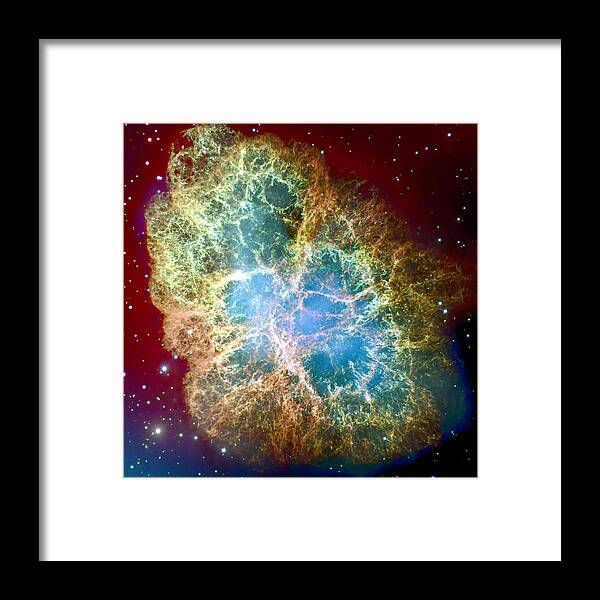 Crab Framed Print featuring the photograph Crab Nebula by Eti Reid