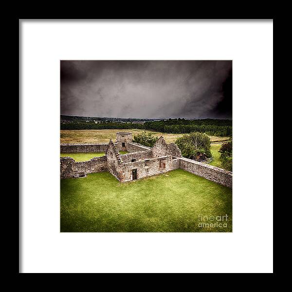 Dramatic Framed Print featuring the photograph Craigmillar Castle ruins by Sophie McAulay