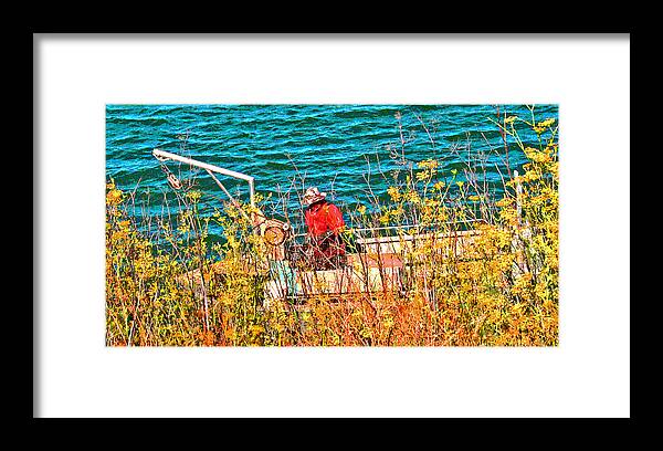 Crawdads Framed Print featuring the photograph Crawdad Farming on the Delta by Joseph Coulombe