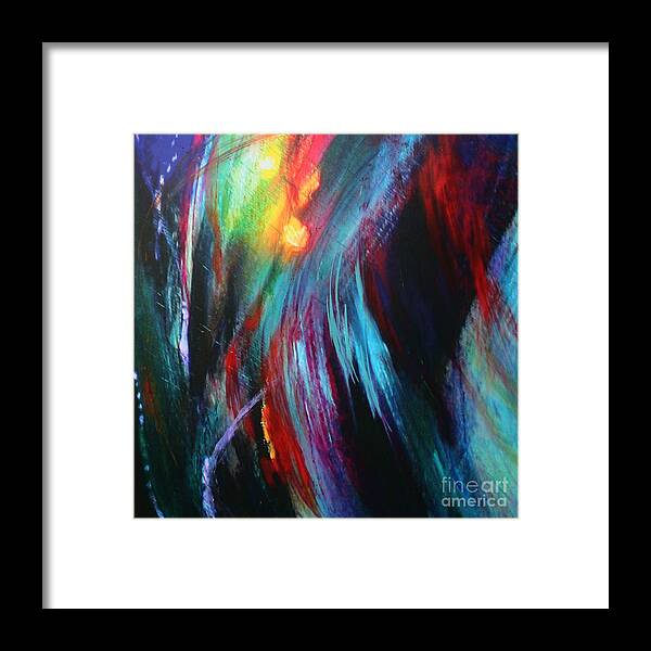 Metaphysical Framed Print featuring the painting Creation by Jeanette French