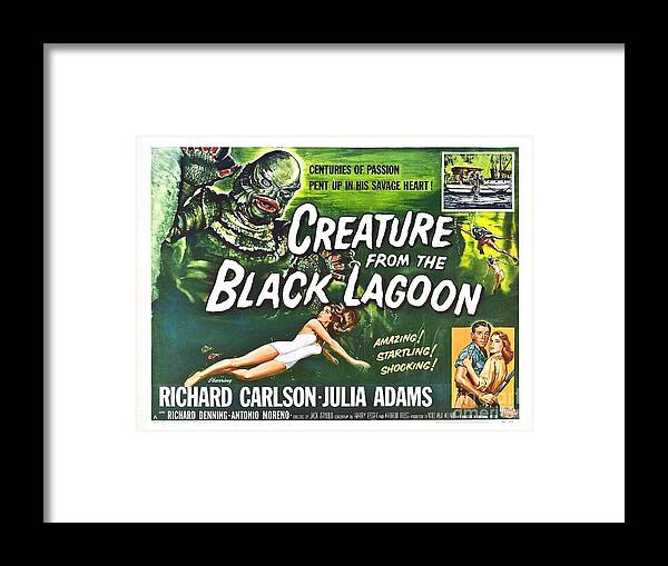 Vintage Framed Print featuring the photograph Creature From The Black Lagoon by Action