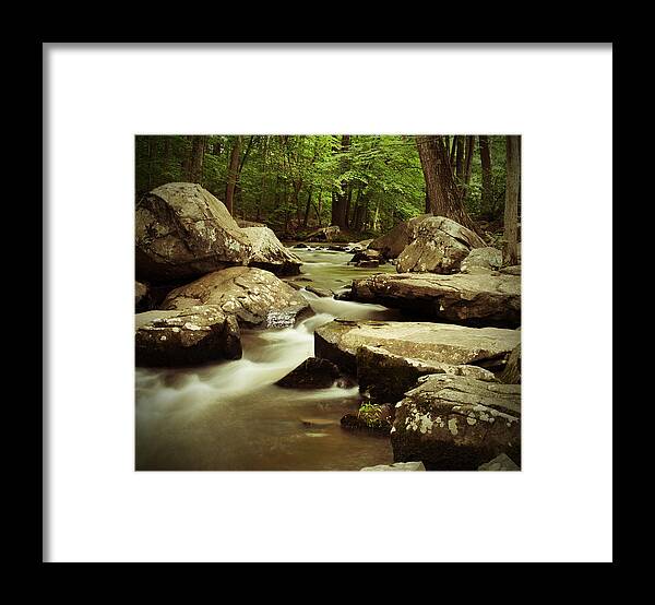 St. Peters Village Framed Print featuring the photograph Creek at St. Peters by Michael Porchik