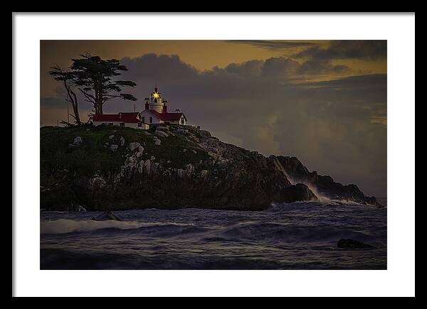 Crescent City Framed Print featuring the photograph Crescent City Lighthouse by Don Hoekwater Photography