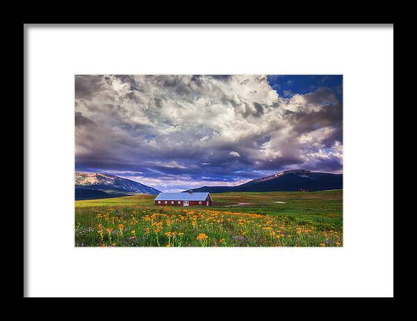 Crested Butte Framed Print featuring the photograph Crested Butte Morning Storm by Darren White