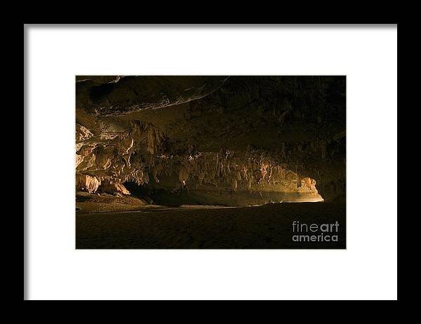 Crocodile Habitat Framed Print featuring the photograph Crocodile Cave, Madagascar by Greg Dimijian