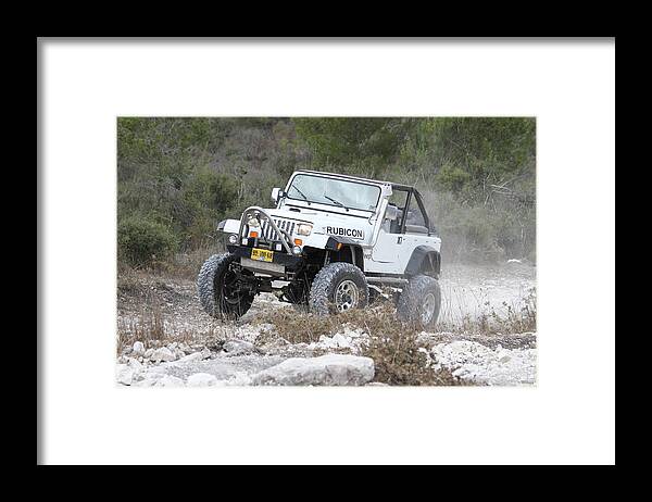 4wd Framed Print featuring the photograph Cross Country Rally. by Photostock-israel